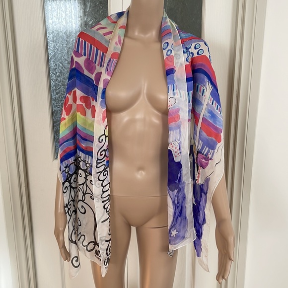 MOSCHINO | Silk print scarf … Dreams Can Come True… - Picture 6 of 12